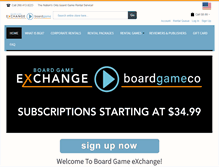 Tablet Screenshot of boardgameexchange.com